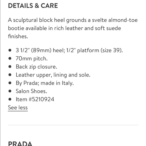 Prada Block Heel Booties 41 black leather - Picture 7 of 8